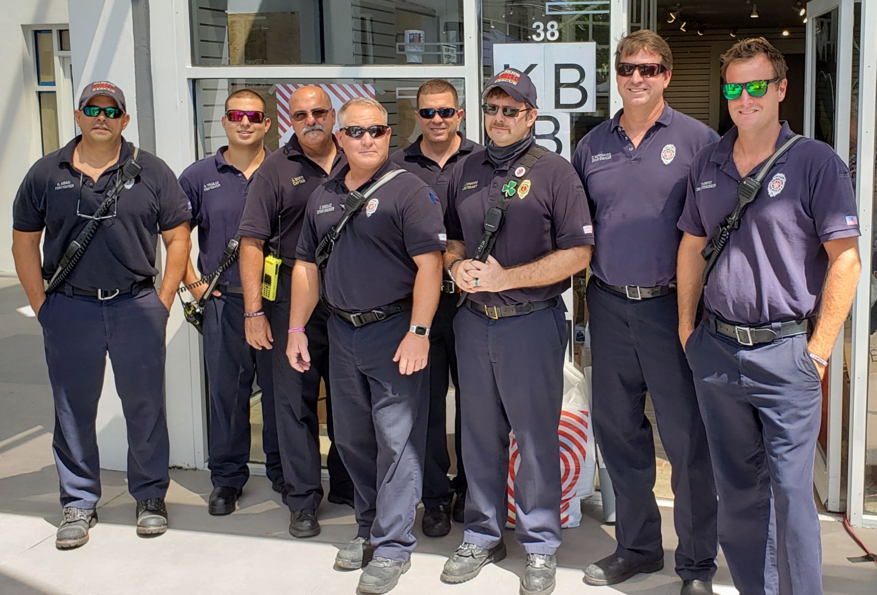 KB Firefighters volunteers loaded the bus for goods transport